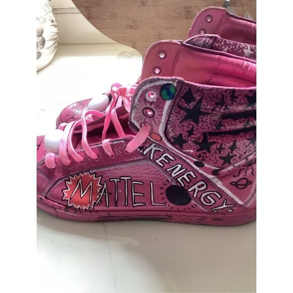 Kenneth Cole Reaction Hand Painted Barbie Core Ken Shoes Sz 12 - Picture 10 of 13